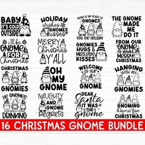 Christmas Gnome Svg Bundle, Merry Christmas SVG PNG PDF, Funny Christmas Svg, Christmas Sign Svg, Christmas Svg Bundle, Christmas Quote Svg