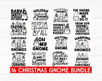 Christmas Gnome Svg Bundle, Merry Christmas SVG PNG PDF, Funny Christmas Svg, Christmas Sign Svg, Christmas Svg Bundle, Christmas Quote Svg
