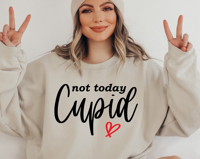 Not Today Cupid SVG PNG PDF Funny Valentine Svg Love Svg - Etsy