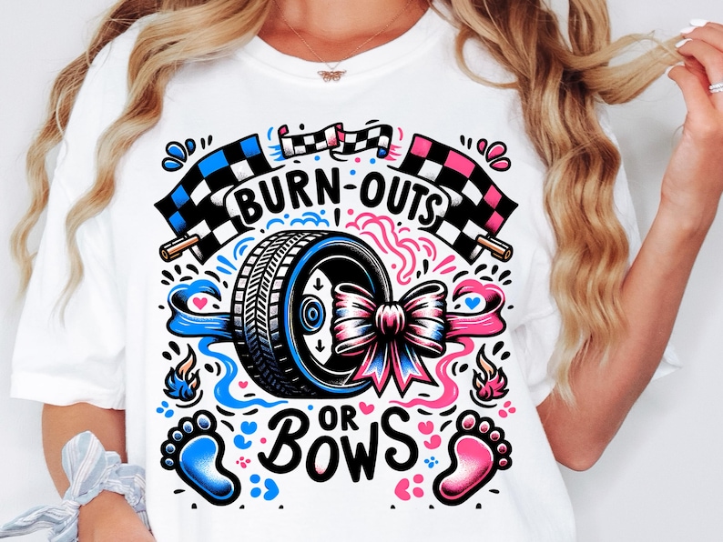 Burnouts Or Bows Sublimation Png File. This is a digital download file. No physical product will be shipped. Your download will include 1 x PNG graphic file on transparent background, without watermarks. File is sized at 4500x5400, 300DPI for the highest quality printing. NOT A CUT FILE