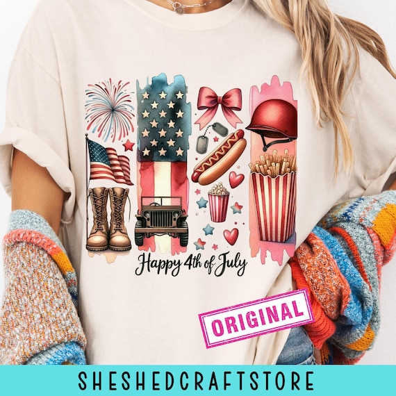 Happy 4th of July Brushstroke Png, Retro 4th of july, 4th of july png designs, kids 4th of july png, Military Png, Memorial Day Png, Digital