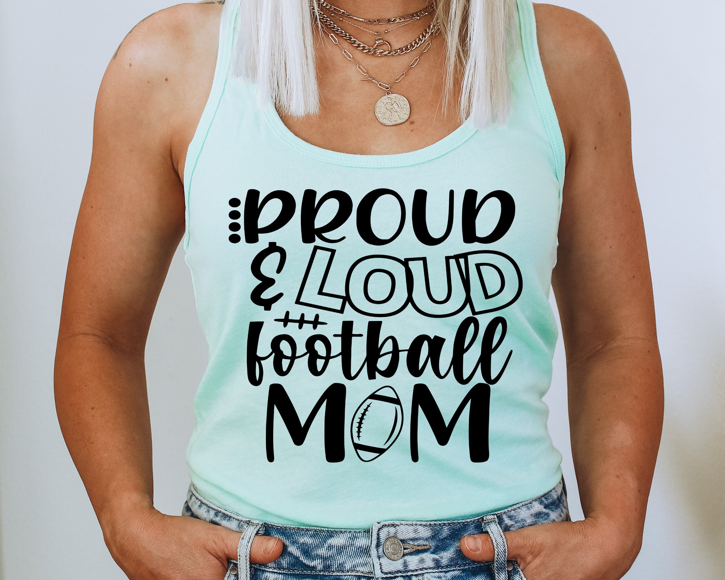 Proud and Loud Football Mom Svg Mom of Boys Svg Sports Mom - Etsy