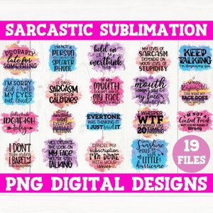 Sarcastic PNG, Sublimation PNG Bundle, Tumbler PNG, Funny Png, Funny Bundle Png, Png For Sublimation, Funny Mom Svg, Sublimation Designs