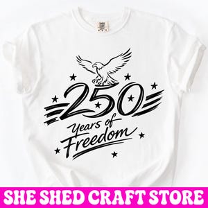 250 Jahre Freiheit PNG, Vaterländisches Adler Design, 4. Juli Png, Amerika 250 SVG Png, Grafik zum Unabhängigkeitstag, Sublimationsdesign Bild 7