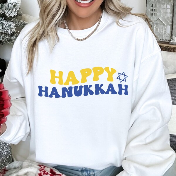 Happy Hanukkah SVG PNG PDF, Hanukkah Shirt, Happy Holidays Svg, Jewish Hanukkah Gift, Hanukkah Quotes, Hanukkah Decor, Sublimation, Cricut