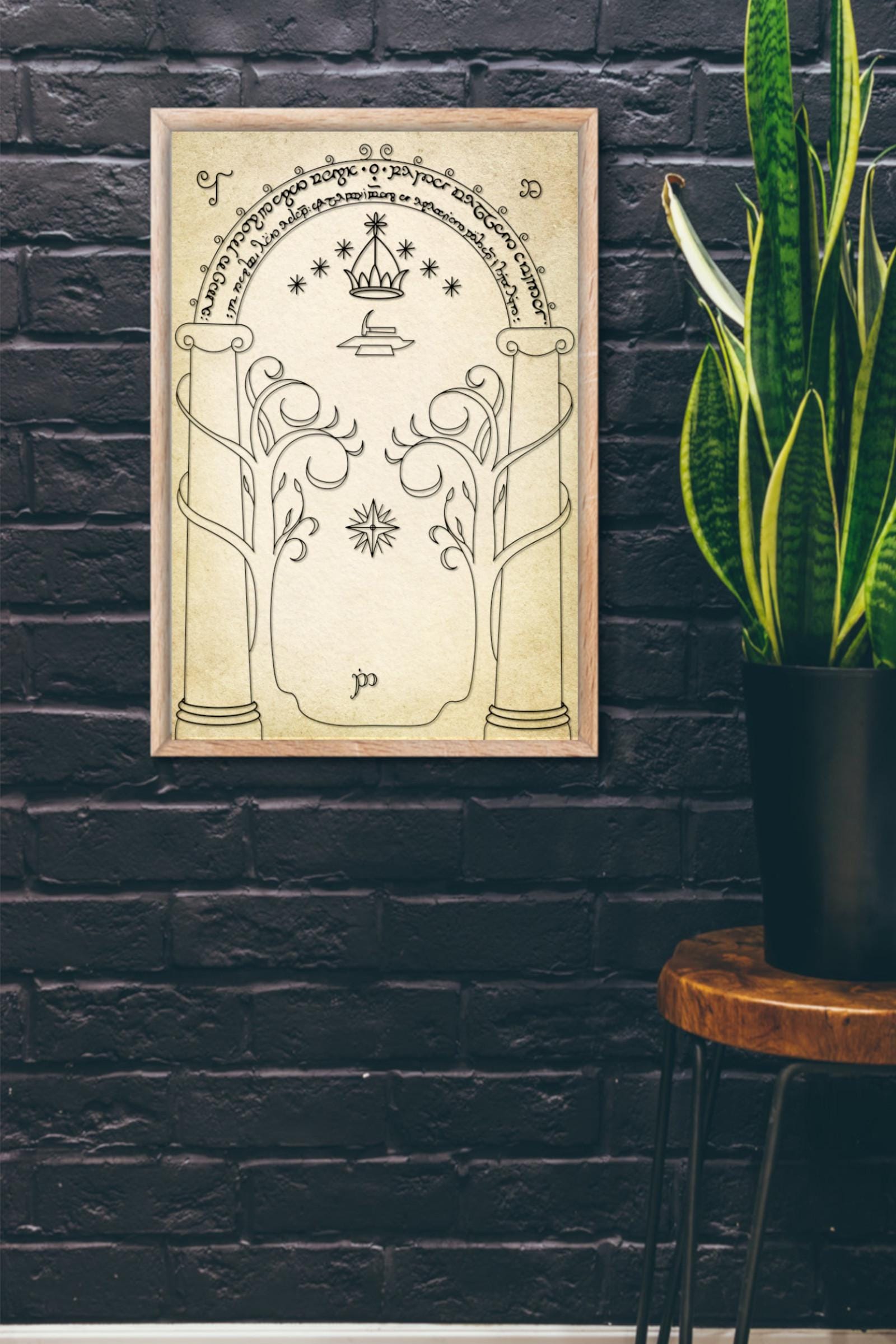 ドゥリンの扉：指輪物語ギフト、トールキンアート、ローハン、ホビット