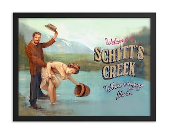 Schitt&#39;s Creek Welcome Sign - Town Billboard Print - Ideal Schitt&#39;s Creek Gift - Unique Schitt&#39;s Creek Decor & Wall Art