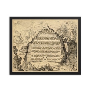 Dark TV-Show Print, Sic Mundus Print, Emerald Tablet Poster, Sic Mundus Creatus Est Poster, Unlock Esoteric Wisdom with Dark