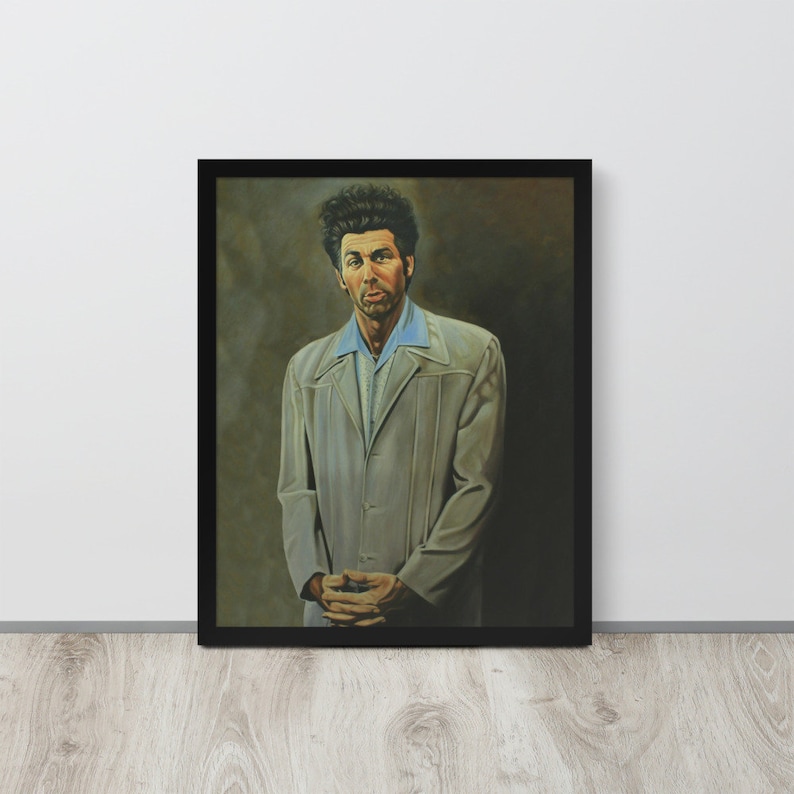 Seinfeld Cosmo Kramer Painting, Seinfeld Print, Kramer Poster, Cosmo