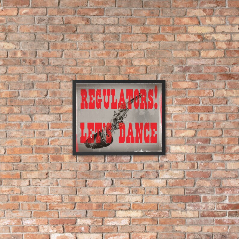 Mr Robot Poster Regulators, Let's Danc' Young Guns Valentines Gift for