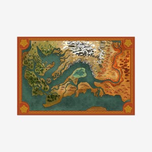 Raya et le dernier dragon, carte Kumandra, carte fantastique, découvrez Kumandra