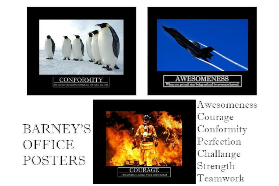 How I Met Your Mother Print, Barney Office Decor, Motivational Poster, Himym, Barney Stinson