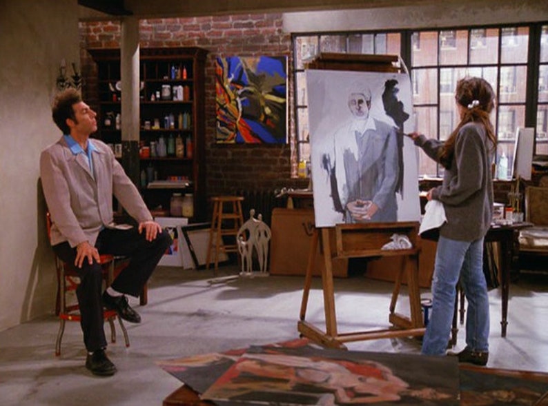 Seinfeld Kramer Painting Seinfeld Print Kramer Poster Cosmo Etsy