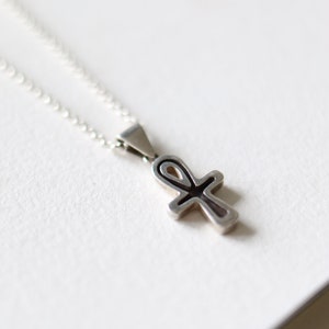 small ankh cross, ankh symbol of life, Egyptian ankh symbol, spiritual jewelry, dainty necklace, minimalist ankh necklace, Egyptian Inspired