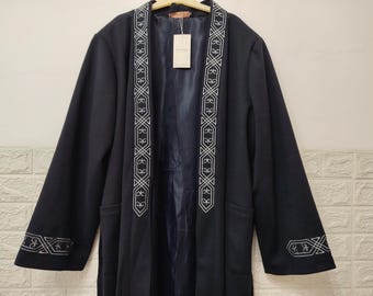 Casaco Shapan Cazaque Bordado: Robe Tradicional Masculina (Tamanhos G-GG)