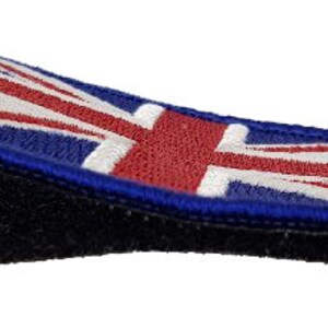 Union Jack Poppy Flag Black Iron On Sew On Embroidered Patch - Foto 2