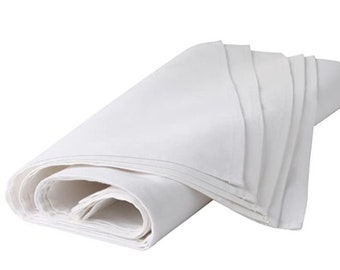 100% White Cotton Tea Towels Pack of 10-100 Ideal for Printing- Quality Material 30"x20.5" - 78cmx50.5cm