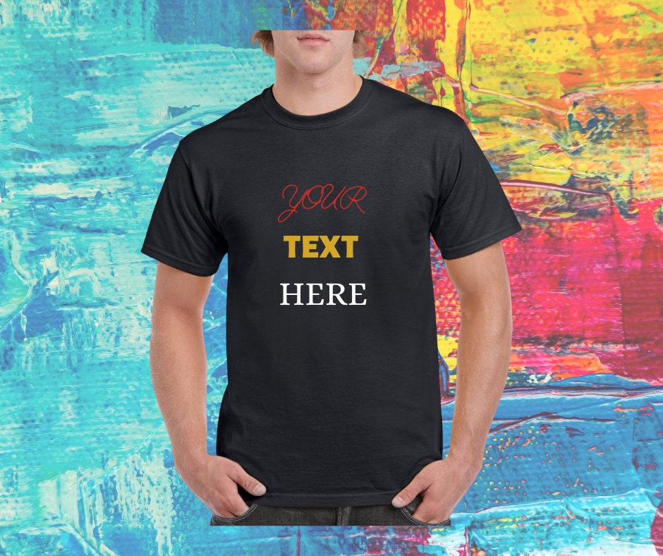 Custom PRINTED T SHIRT Personalised Shirt Custom T-shirt Any - Etsy UK