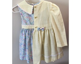 blue and yellow easter dress