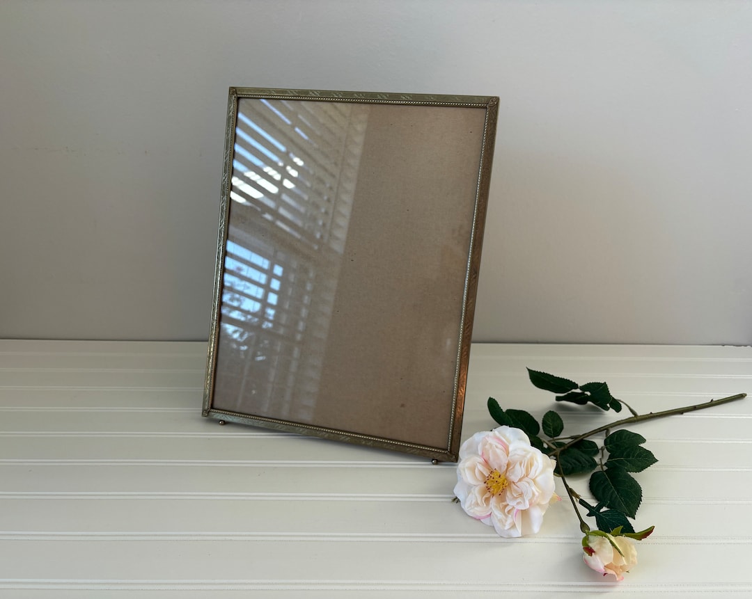 Vintage 11x14 Brass Extra Large Picture Frame Etsy