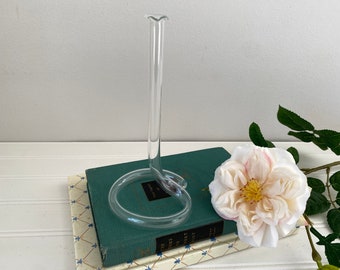 Vintage Glass Single Bud Tube Vase