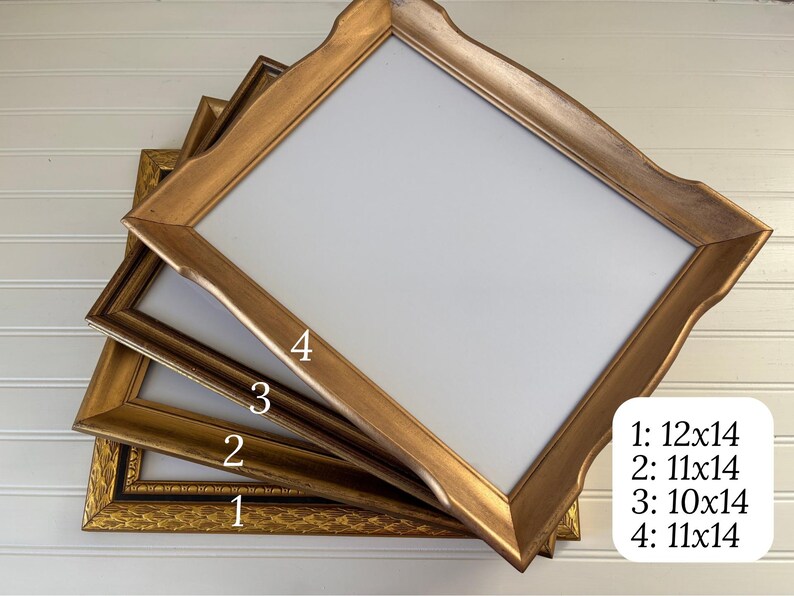 Miniatuur Fotolijstjes | 5 Delig Gouden Antieke Fotodecoratie
