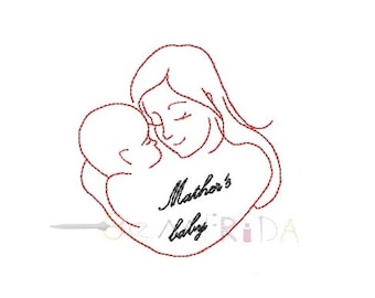 Mother's Day Machine Embroidery Design, Happy Mother's Day, World's Best Mom, Machine Embroidery Patterns, Mama Embroidery File