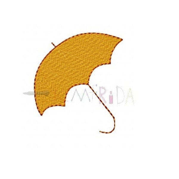 Umbrella Machine Embroidery Design, Umbrella Silhouette Embroidery design, Umbrella Design, Mini Umbrella, INSTANT DOWNLOAD