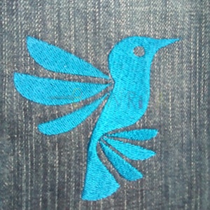 Hummingbird Machine Embroidery Design, Embroidery Patterns, Bird - Machine Embroidery Design, Hummingbird, Digital Download Embroidery File