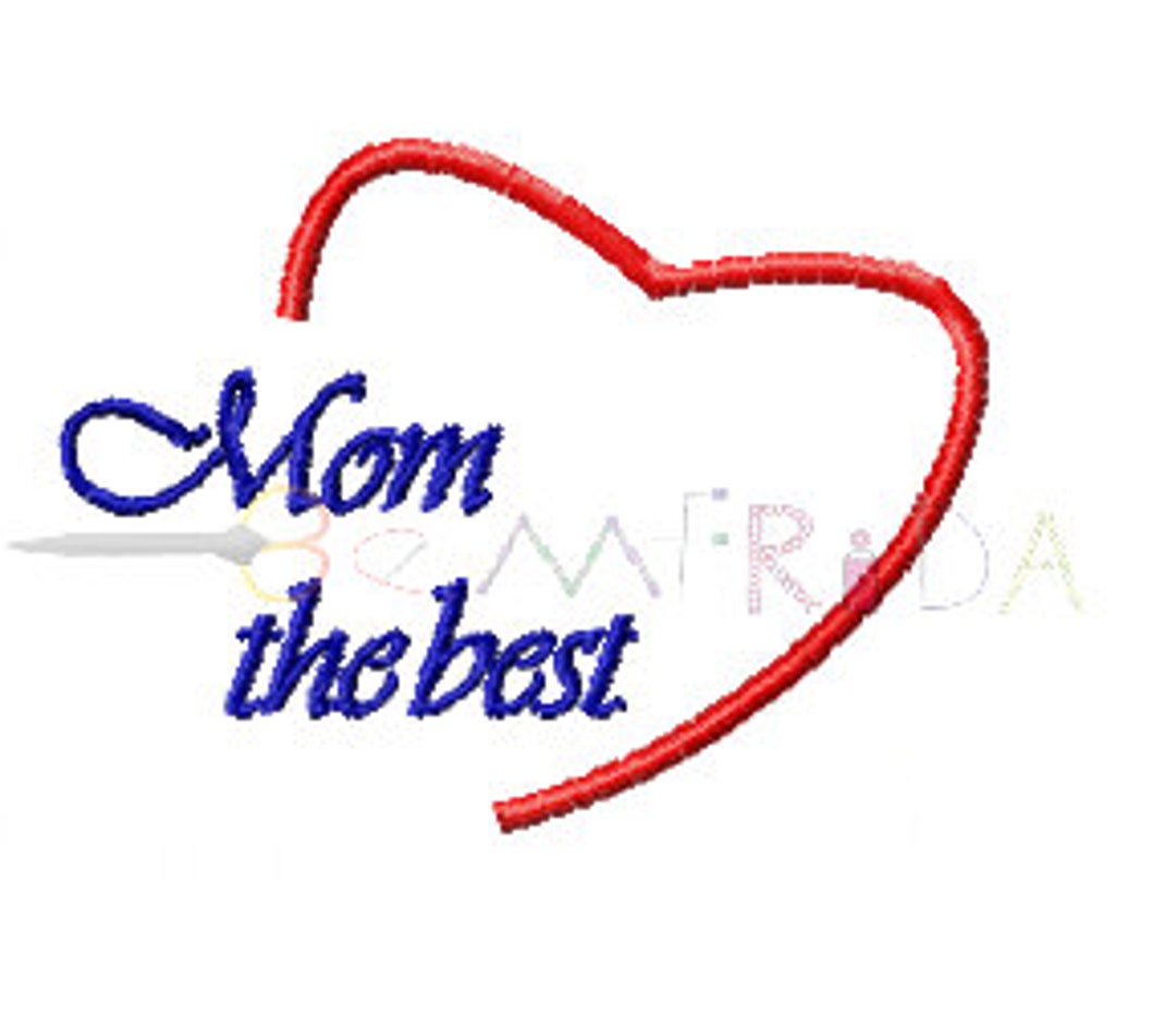 Mother's Day Machine Embroidery Design Happy Mother's Etsy
