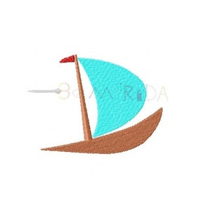 Sailboat embroidery machine, sailboat embroidery design, sailboat logo design, INSTANT DOWNLOAD