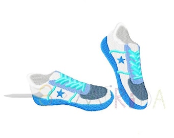 Sneakers embroidery machine design, Sports shoes Embroidery Design, Design for the bag, Shoes Patterns, Embroidery File, Instant Download