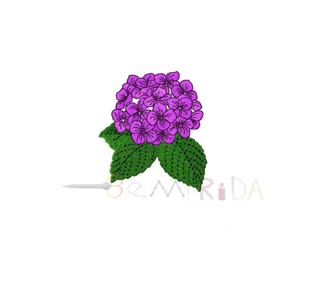 Lilac Machine Embroidery Design, Lilac Flowers Embroidery Design