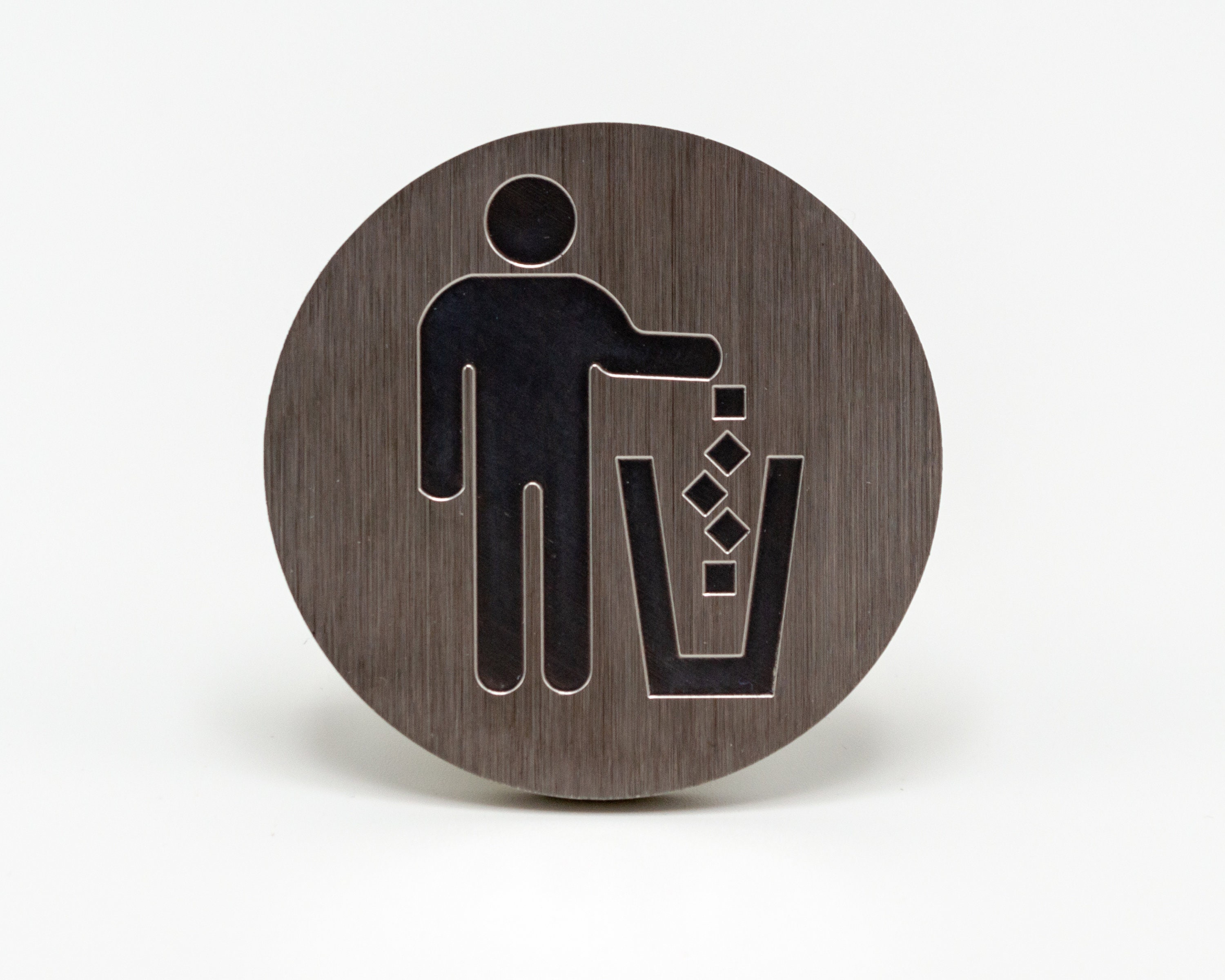 1.5 Trash Logo Trash Emblem DIY Modern Etsy