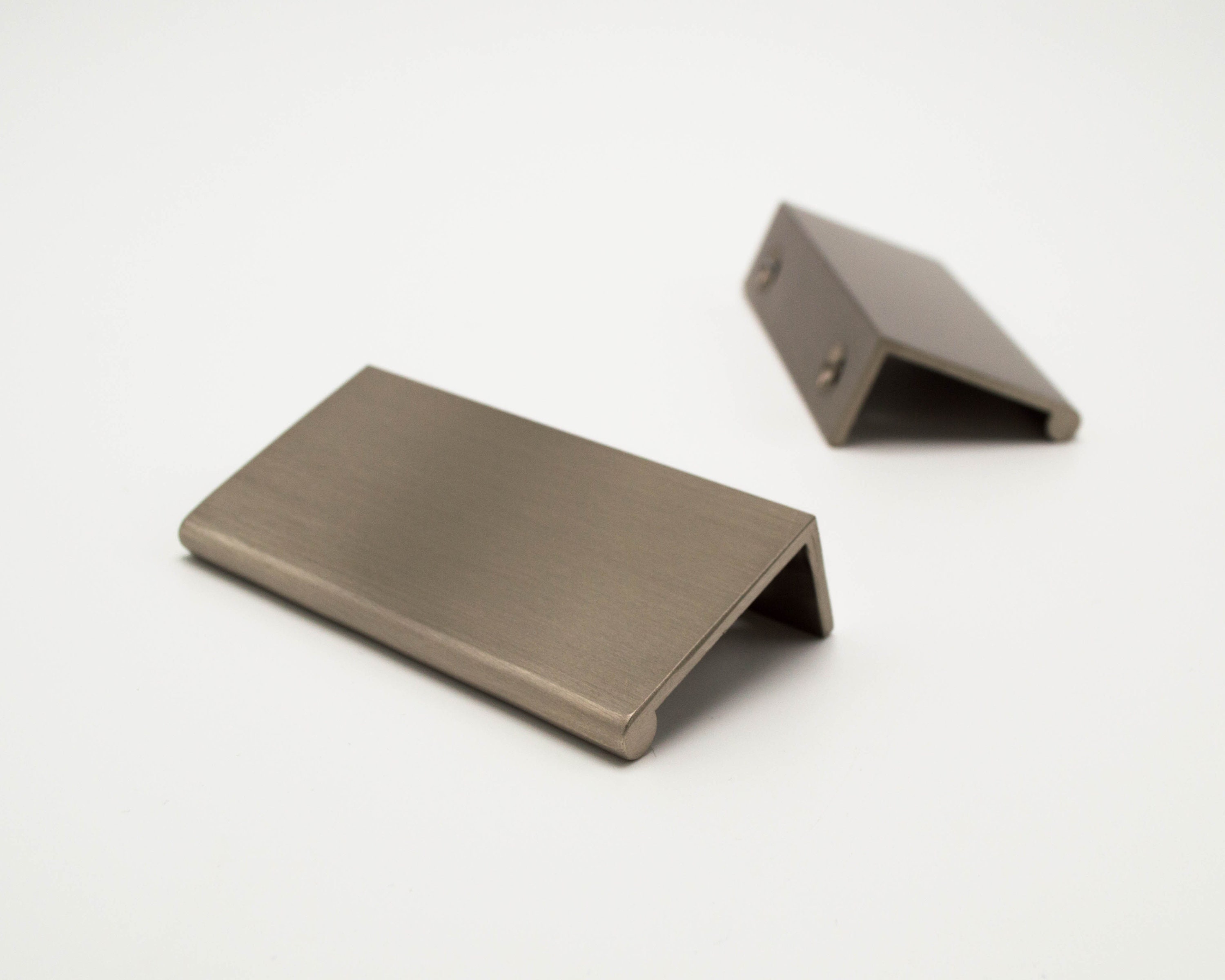 Moderno satinado gabinete borde tirador cajón tirar perilla | Etsy