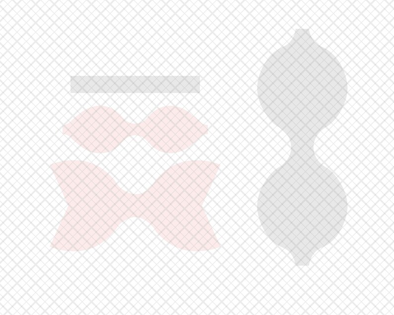 Download Bow Template Svg Cut File For Cricut Hair Bow Svg Png Pdf Faux Leather Bow Template
