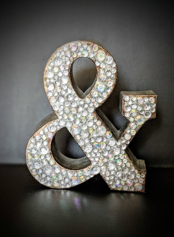 Ampersand Vintage Wedding Decor Glam Wedding Ampersand Wedding Etsy