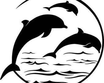 Dolphin SVG Instant digital download