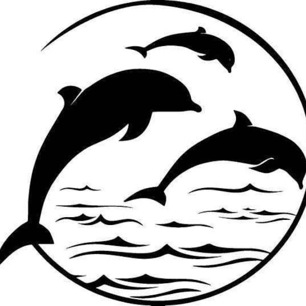 Dolphin SVG Instant digital download