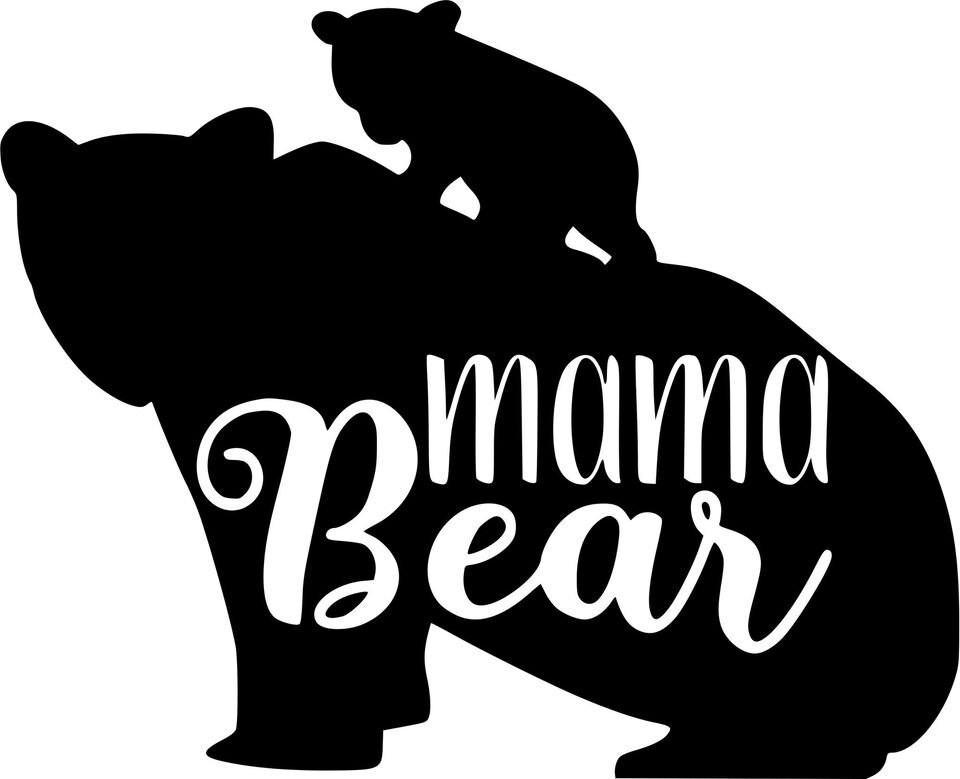 Mama Bear and Cub Digital SVG. Instant Download - Etsy