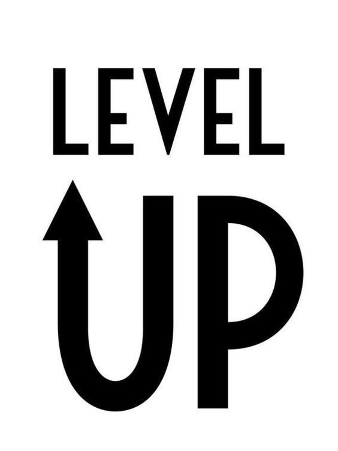Level Up Digital file SVG PNG JPG Instant download Etsy