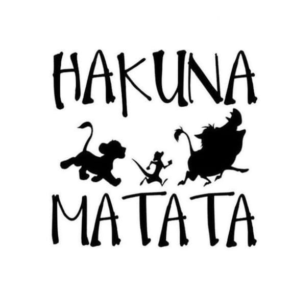 Hakuna Matata JPG PNG SVG Instant digital download Etsy.de