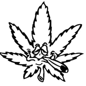 Funny Pot leaf SVG Digital download cut file