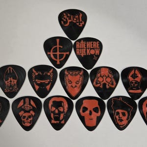 Custom 3d printed Ghost (band) Guitar Picks