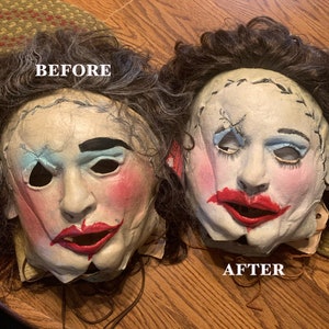 TCM Leatherface mask rehaul service