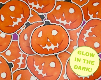 Halloween Pumpkin Glow Stickers