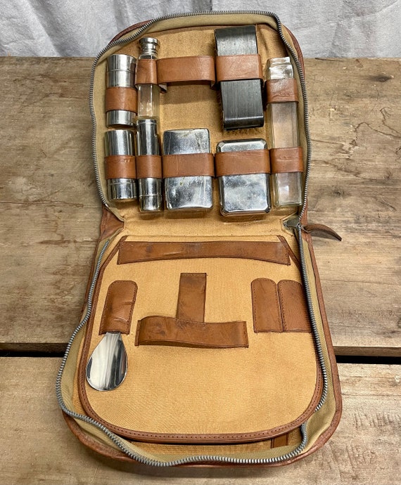 Rare Leather WW2 Era Mens Travel Companion Toiletry Bag With Etsy Ireland