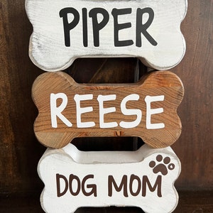 PERSONALIZED DOG BONE Signs | Dog Gifts | Wood Dog Bone | Custom Dog Bone | Doghouse Signs