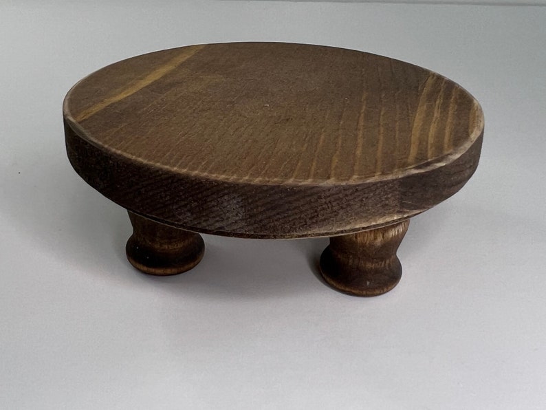 ELEVADORES DE MADERA / Decoración de bandejas escalonadas / Exhibición de jabones / Soporte para velas o plantas / Cocina / Granja / Pedestal / Rústico / Bandeja de madera / Cupcake imagen 6