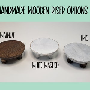 WOODEN MINI RISER | Tiered Tray Decor | Plant Riser | Soap Display | Tray | Pedestal | Farmhouse | Handcrafted